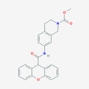 molecular formula C25H22N2O4 B2953558 methyl 7-(9H-xanthene-9-amido)-1,2,3,4-tetrahydroisoquinoline-2-carboxylate CAS No. 1448035-01-5