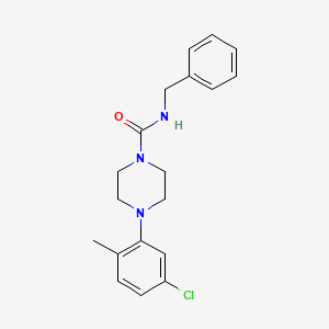 molecular formula C19H22ClN3O B2953601 N-benzyl-4-(5-chloro-2-methylphenyl)piperazine-1-carboxamide CAS No. 553657-31-1