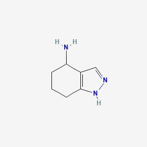 molecular formula C7H11N3 B2953643 4,5,6,7-tetrahydro-1H-indazol-4-amine CAS No. 927803-63-2