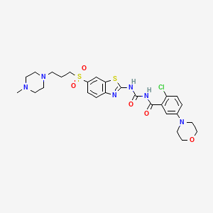 molecular formula C27H33ClN6O5S2 B2953657 AZ-Ghs-22 