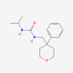 molecular formula C16H24N2O2 B2953663 1-[(4-phenyloxan-4-yl)methyl]-3-(propan-2-yl)urea CAS No. 1209400-45-2