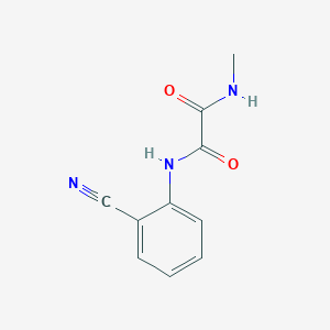 molecular formula C10H9N3O2 B2953666 N1-(2-cyanophenyl)-N2-methyloxalamide CAS No. 898355-98-1