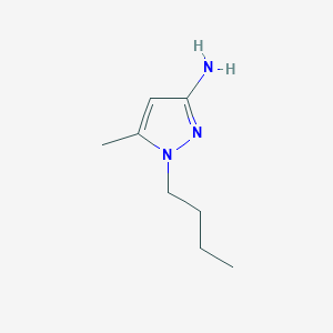 molecular formula C8H15N3 B2953694 1-butyl-5-methyl-1H-pyrazol-3-amine CAS No. 73616-26-9