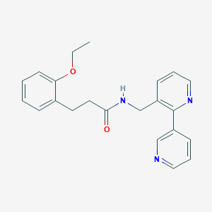 molecular formula C22H23N3O2 B2953740 N-({[2,3'-bipyridine]-3-yl}methyl)-3-(2-ethoxyphenyl)propanamide CAS No. 1903374-48-0