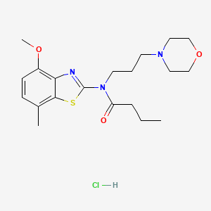 N-(4-methoxy-7-methylbenzo[d]thiazol-2-yl)-N-(3-morpholinopropyl)butyramide hydrochloride