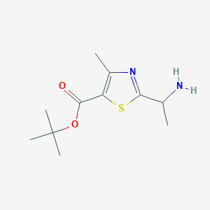 B2953821 Tert-butyl 2-(1-aminoethyl)-4-methyl-1,3-thiazole-5-carboxylate CAS No. 2167368-78-5