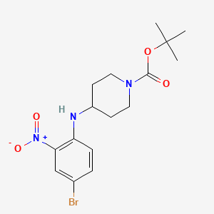 molecular formula C16H22BrN3O4 B2953847 tert-Butyl 4-((4-bromo-2-nitrophenyl)amino)piperidine-1-carboxylate CAS No. 1383968-84-0