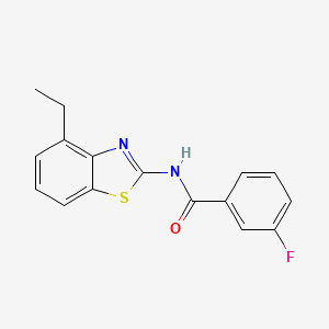 N-(4-ethyl-1,3-benzothiazol-2-yl)-3-fluorobenzamide