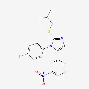 1-(4-fluorophenyl)-2-(isobutylthio)-5-(3-nitrophenyl)-1H-imidazole