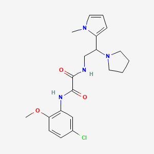 N1-(5-chloro-2-methoxyphenyl)-N2-(2-(1-methyl-1H-pyrrol-2-yl)-2-(pyrrolidin-1-yl)ethyl)oxalamide