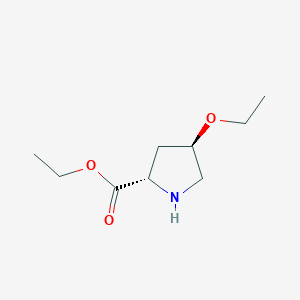 molecular formula C9H17NO3 B2953893 Ethyl (2S,4R)-4-ethoxypyrrolidine-2-carboxylate CAS No. 2287237-70-9