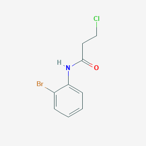 molecular formula C9H9BrClNO B2953929 N-(2-bromophenyl)-3-chloropropanamide CAS No. 545364-03-2