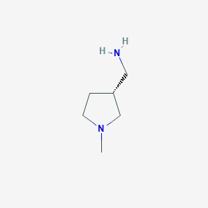molecular formula C6H14N2 B2953944 (R)-(1-Methylpyrrolidin-3-yl)methanamine CAS No. 1207541-15-8; 13005-11-3; 1419075-98-1