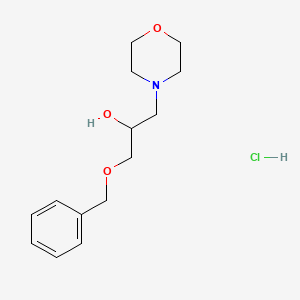 molecular formula C14H22ClNO3 B2953946 1-(Benzyloxy)-3-morpholinopropan-2-ol hydrochloride CAS No. 352460-39-0