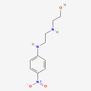 molecular formula C10H15N3O3 B2953987 2-({2-[(4-Nitrophenyl)amino]ethyl}amino)ethanol CAS No. 329922-39-6