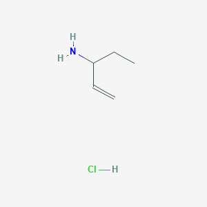 molecular formula C5H12ClN B2954013 Pent-1-en-3-amine hydrochloride CAS No. 70267-48-0