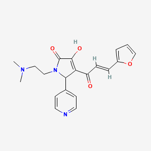 (E)-1-(2-(dimethylamino)ethyl)-4-(3-(furan-2-yl)acryloyl)-3-hydroxy-5-(pyridin-4-yl)-1H-pyrrol-2(5H)-one