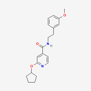 2-(cyclopentyloxy)-N-(3-methoxyphenethyl)isonicotinamide