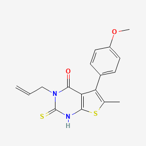 3-allyl-5-(4-methoxyphenyl)-6-methyl-2-thioxo-2,3-dihydrothieno[2,3-d]pyrimidin-4(1H)-one