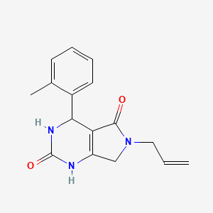 6-allyl-4-(o-tolyl)-3,4,6,7-tetrahydro-1H-pyrrolo[3,4-d]pyrimidine-2,5-dione