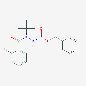 molecular formula C19H21IN2O3 B295404 benzyl N-[tert-butyl-(2-iodobenzoyl)amino]carbamate 