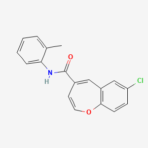 7-chloro-N-(2-methylphenyl)-1-benzoxepine-4-carboxamide