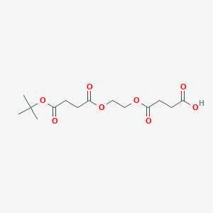 molecular formula C14H22O8 B2954062 4-[2-[4-[(2-Methylpropan-2-yl)oxy]-4-oxobutanoyl]oxyethoxy]-4-oxobutanoic acid CAS No. 2377031-89-3