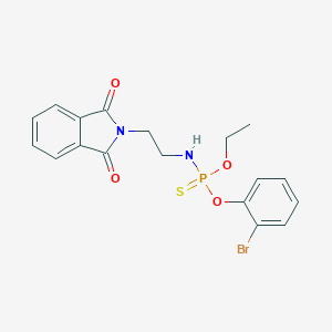 molecular formula C18H18BrN2O4PS B295407 O-(2-bromophenyl) O-ethyl 2-(1,3-dioxo-1,3-dihydro-2H-isoindol-2-yl)ethylamidothiophosphate 