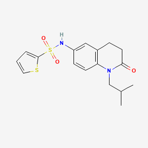 N~2~-(1-isobutyl-2-oxo-1,2,3,4-tetrahydro-6-quinolinyl)-2-thiophenesulfonamide