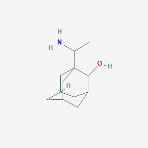 molecular formula C12H21NO B029541 1-(1-Aminoethyl)adamantan-2-ol CAS No. 127619-49-2
