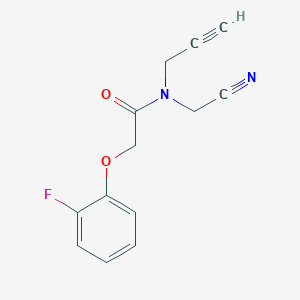 N-(Cyanomethyl)-2-(2-fluorophenoxy)-N-prop-2-ynylacetamide