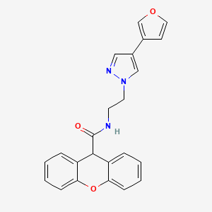 molecular formula C23H19N3O3 B2954226 N-(2-(4-(furan-3-yl)-1H-pyrazol-1-yl)ethyl)-9H-xanthene-9-carboxamide CAS No. 2034353-33-6