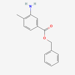 molecular formula C15H15NO2 B2954232 Benzyl 3-amino-4-methylbenzoate CAS No. 928123-01-7