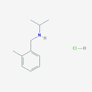 molecular formula C11H18ClN B2954237 N-(2-Methylbenzyl)-2-propanamine hydrochloride CAS No. 1158564-36-3; 91338-98-6