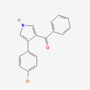 molecular formula C17H12BrNO B2954247 [4-(4-bromophenyl)-1H-pyrrol-3-yl](phenyl)methanone CAS No. 478031-23-1