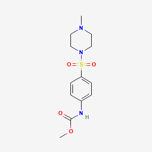 B2954289 methyl N-[4-(4-methylpiperazin-1-yl)sulfonylphenyl]carbamate CAS No. 301683-50-1