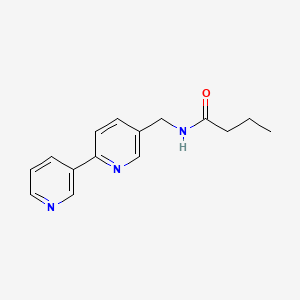 molecular formula C15H17N3O B2954355 N-([2,3'-bipyridin]-5-ylmethyl)butyramide CAS No. 2034208-98-3