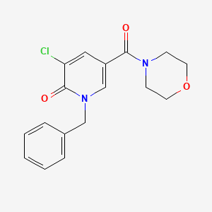 1-benzyl-3-chloro-5-(morpholinocarbonyl)-2(1H)-pyridinone