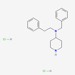 molecular formula C20H28Cl2N2 B2954426 n-Benzyl-n-(2-phenylethyl)-4-piperidinamine dihydrochloride CAS No. 1559059-76-5