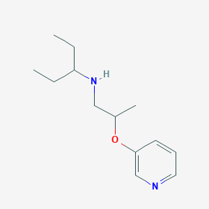 (Pentan-3-yl)[2-(pyridin-3-yloxy)propyl]amine