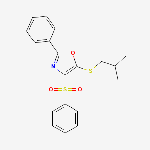 5-(Isobutylthio)-2-phenyl-4-(phenylsulfonyl)oxazole