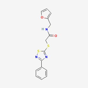 N-(furan-2-ylmethyl)-2-((3-phenyl-1,2,4-thiadiazol-5-yl)thio)acetamide