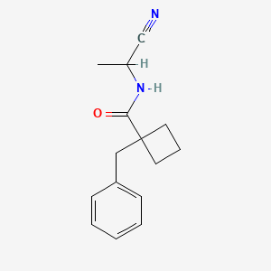 1-Benzyl-N-(1-cyanoethyl)cyclobutane-1-carboxamide