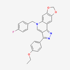 3-(4-ethoxyphenyl)-5-(4-fluorobenzyl)-5H-[1,3]dioxolo[4,5-g]pyrazolo[4,3-c]quinoline