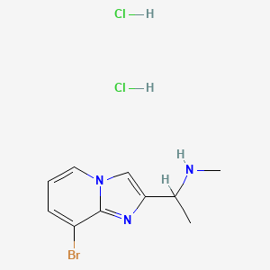 1-(8-Bromoimidazo[1,2-a]pyridin-2-yl)-N-methylethanamine;dihydrochloride