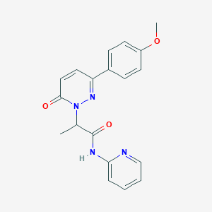 2-(3-(4-methoxyphenyl)-6-oxopyridazin-1(6H)-yl)-N-(pyridin-2-yl)propanamide