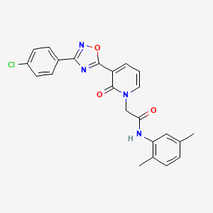 2-(3-(3-(4-chlorophenyl)-1,2,4-oxadiazol-5-yl)-2-oxopyridin-1(2H)-yl)-N-(2,5-dimethylphenyl)acetamide