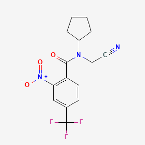 N-(Cyanomethyl)-N-cyclopentyl-2-nitro-4-(trifluoromethyl)benzamide