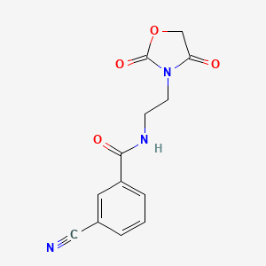 3-cyano-N-(2-(2,4-dioxooxazolidin-3-yl)ethyl)benzamide