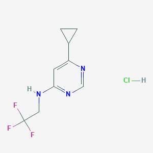 6-Cyclopropyl-N-(2,2,2-trifluoroethyl)pyrimidin-4-amine;hydrochloride